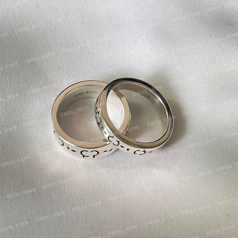 

Luxurys Designers Jewelry Rings Engagements cjeweler for mens womensLove Ring Men Classic Skull Fashion Rings 925 Sterling Silver ornaments