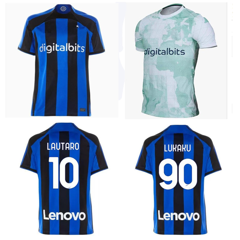 

Top  23 LUKAKU Jerseys Inter Milans Soccer jersey 2022 2023 LAUTARO SKRINIAR BELLANOVA fans player football shirt CORREA BARELLA maillot de foot kids 3XL 4XL, Intermilan2223away(player)