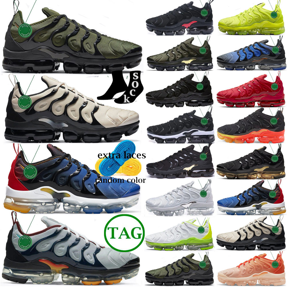 

Top Plus Tn Running Shoes mens Triple Black Red White Barely Volt USA Wolf Grey Aqua Silver Particle Hyper Blue Designer TNPlus trainers outdoor walking size 47 us 13, Color # 22