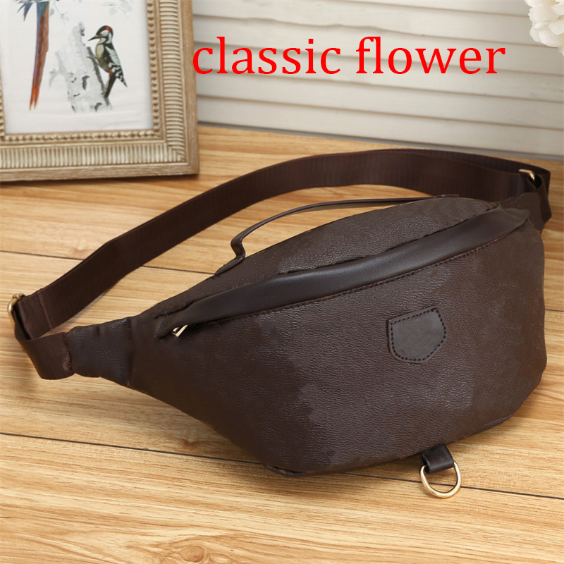 

Classic flower plaid Discovery bum bag PM designer hardware canvas leather messenger for women men zip closure system crossbody sport waist bag brown black, I need see other product