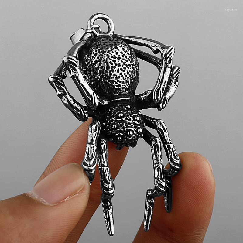 

Pendant Necklaces Punk Dark Spider Necklace For Men Rock Hip Hop Party Jewelry GiftPendant