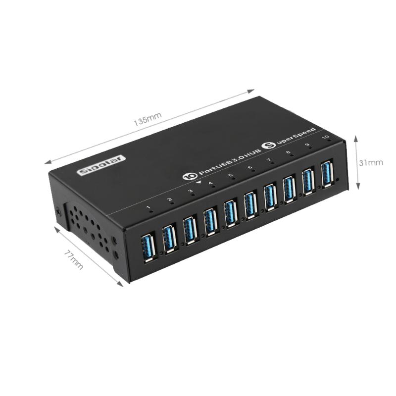 

Hubs Sipolar 10 Port Multi USB 3.0 High Speed Data Syncing Hub Fast Charger Splitter With 12V5A Power Adapter For Phone Tablets IPadUSB