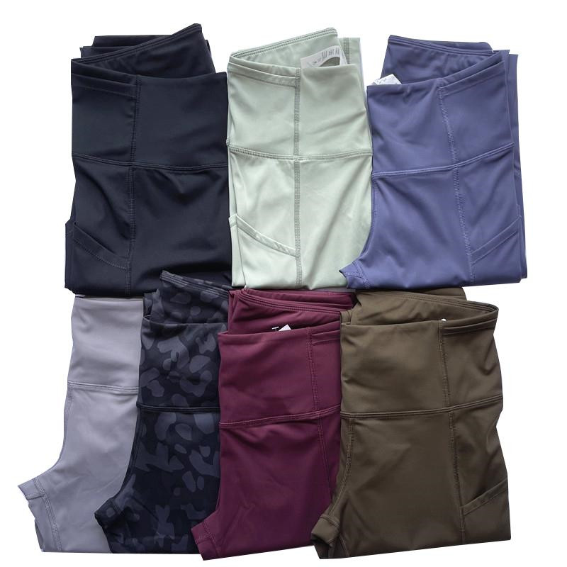 

Yoga Outfits solid color women Yoga Pants High Waist Sports Fitness elastic Leggings pant, Grey