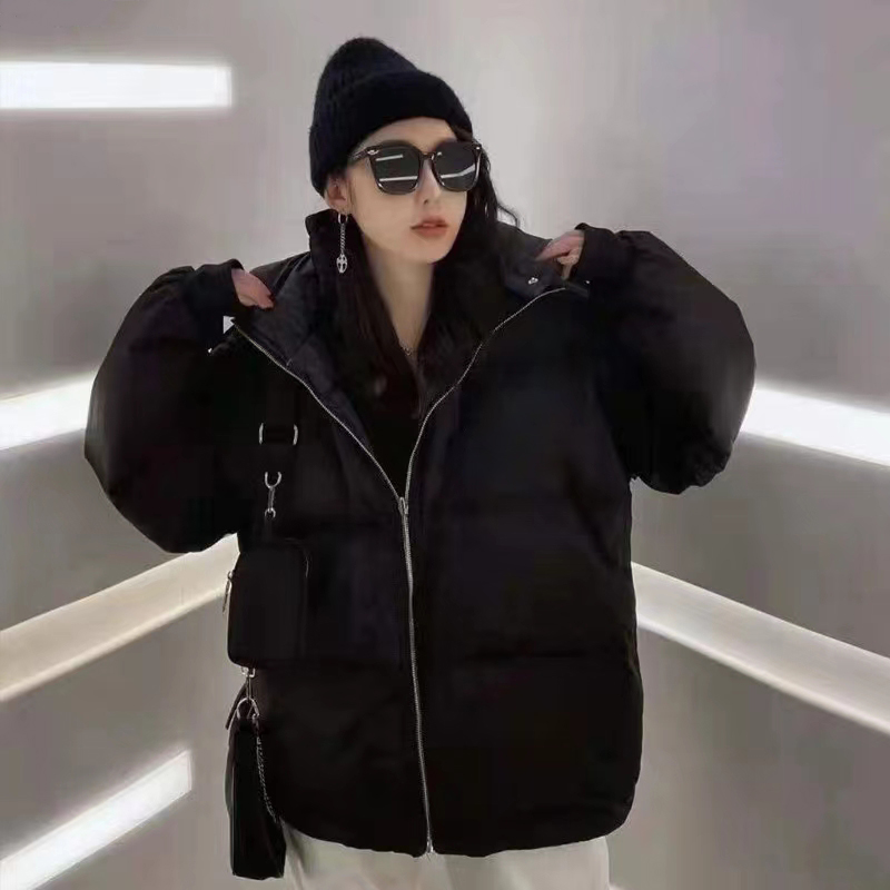 

down jacket men' and women' same style double-sided dress-up hood