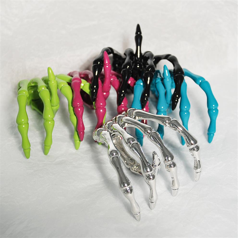 

Raf Skeleton Ghost Grab Bracelet Chain Inlaid With Diamonds New Multicolor Armband Fashion Trend Hip-Hop Street All-Match Jewelry273C