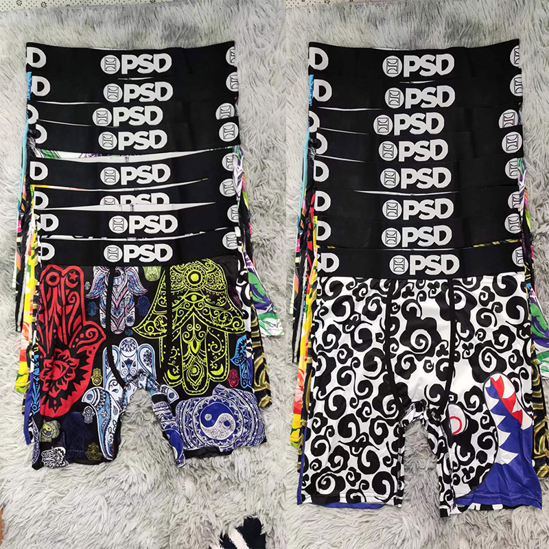 

PSD underwear Men Underpants unisex boxers Random styles brief pattern sports rock excise underwear skateboard street fashion stretch legging Eth Underpant, Supplement (not shipped separately)