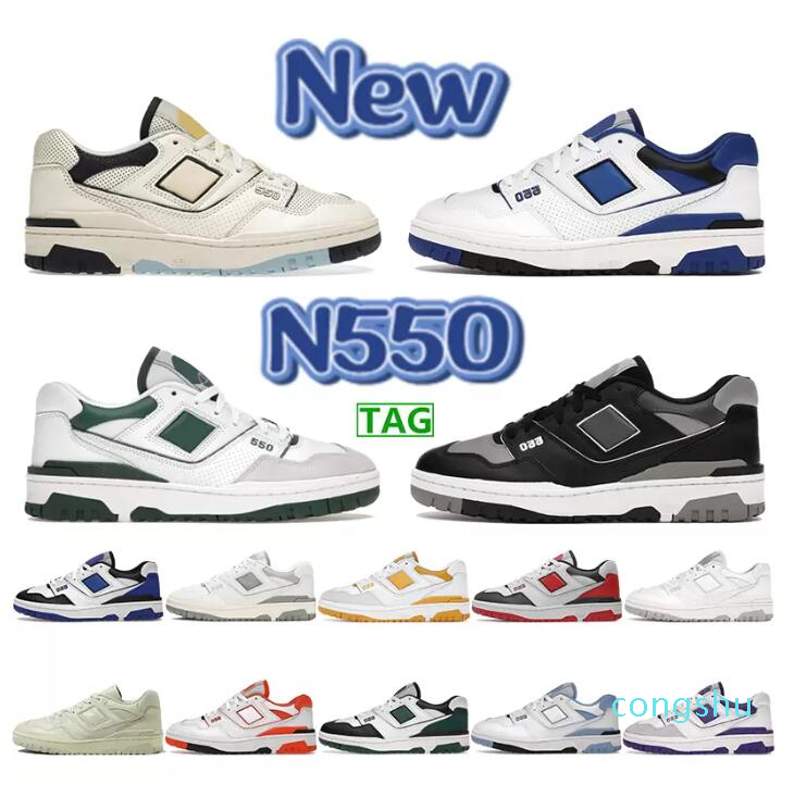 

2022 New N550 casual shoes 550s Sneakers Cream Navy Blue White Green Shadow Sea Salt Varsity Gold UNC Syracuse Men Women Sports Trainers, 20