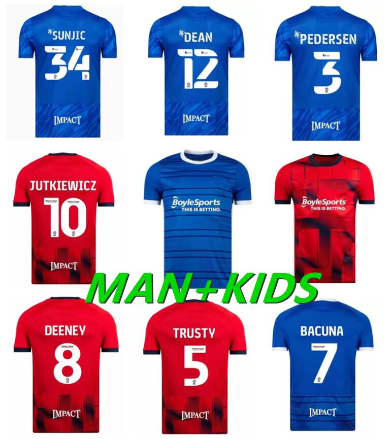 

22 23 Birmingham Soccer Jerseys Lukasz Jutkiewicz Classic sports home blue away red football 4