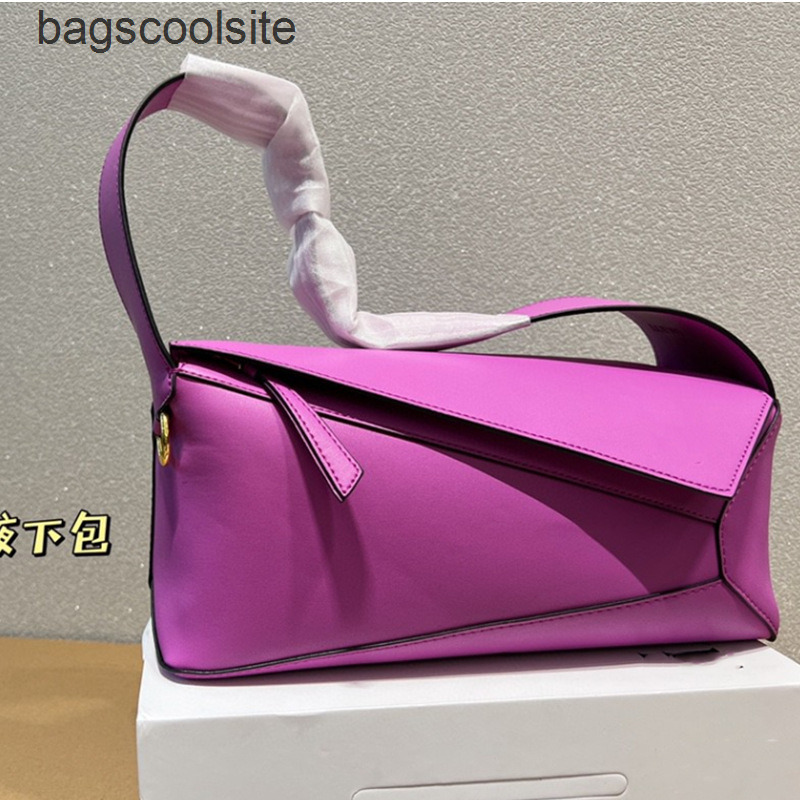 Sac de créateur sous les bras Loews Sacs Puzzles 2022 Cuir Single Single Oreiller Hobo