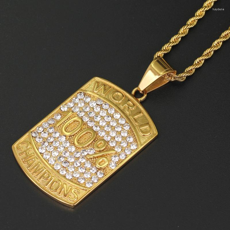 

Pendant Necklaces Stainless Steel Crystal Jewelry Necklace Hip Hop For Men SN183Pendant