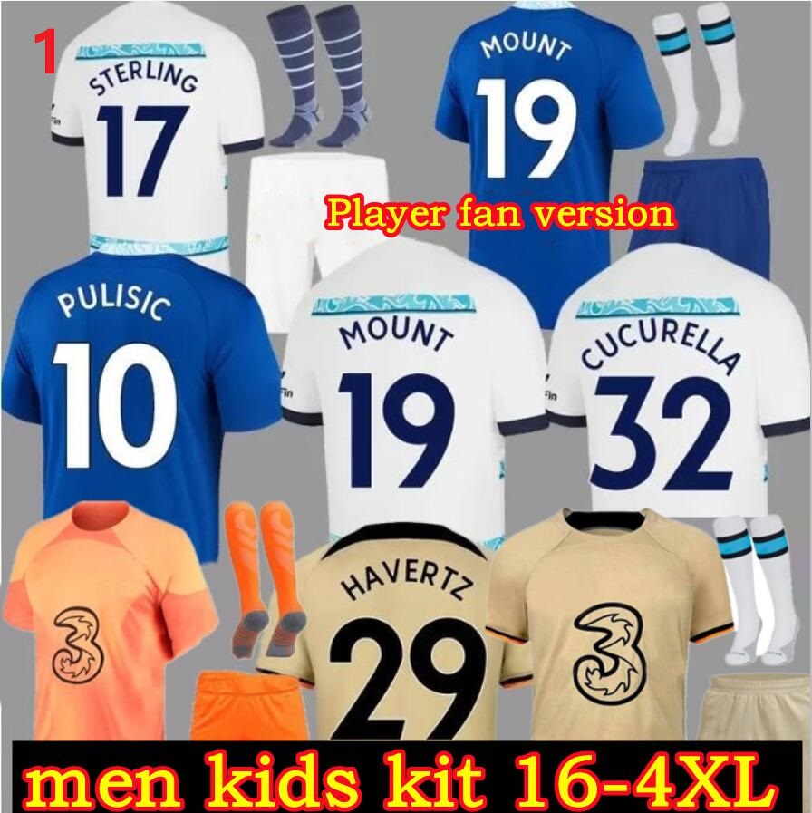 

22 23 CFC Soccer Jersey PULISIC MOUNT HAVERTZ STERLING JORGINHO 2022 2023 football shirt men kids KOULIBALY KANTE uniform Mendy T. SILVA women CUCURELLA goalkeeper, Player version
