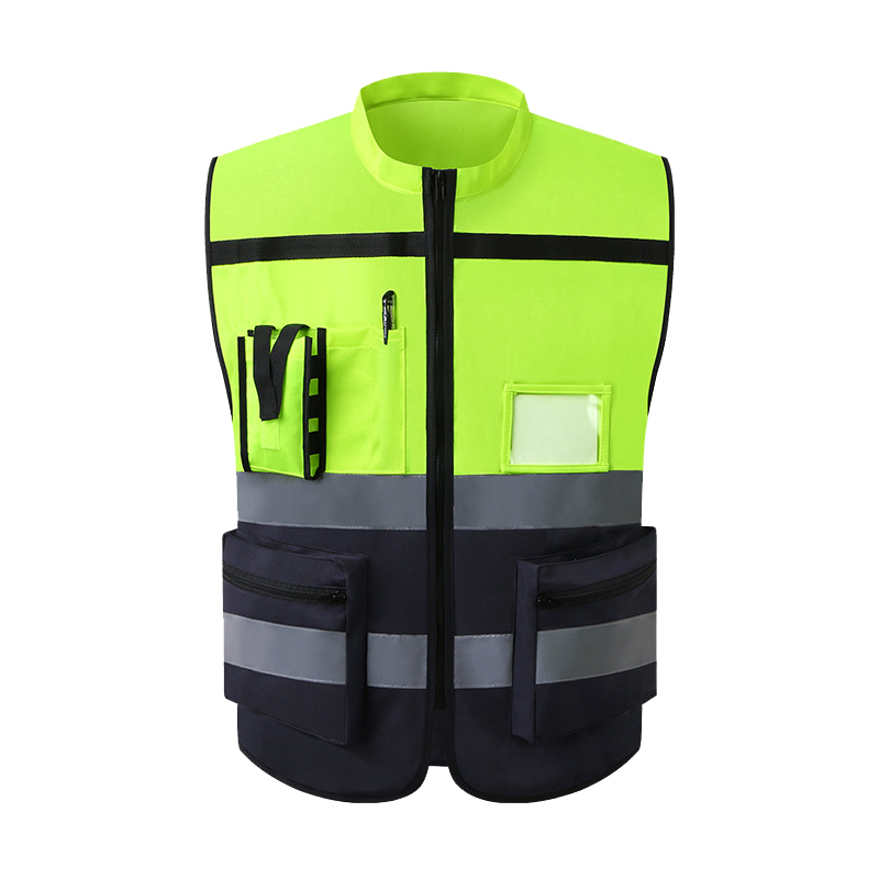 Vêtements de moto Gilet réfléchissant haute visibilité Veste sans manches Hommes Salut Vis Vêtements de travail Uniforme Sécurité Équipement de p