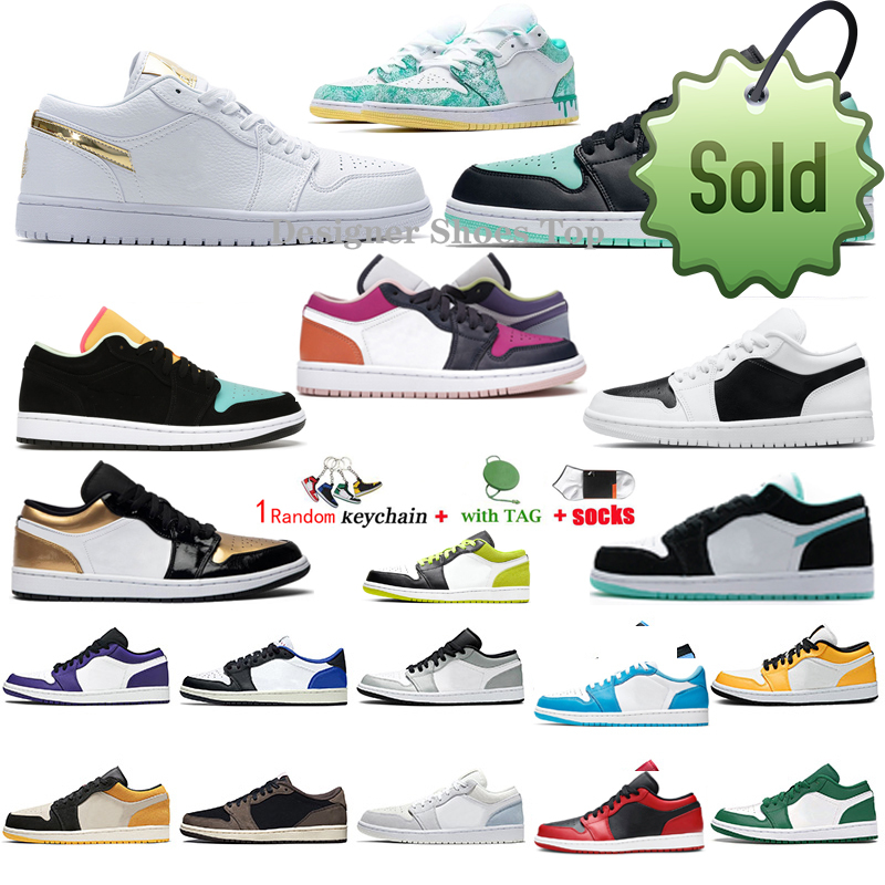 

Summer Sandals Top quality casual shoes low cut 1s shoe womens University blue moon red banned bred basketball white black toe court purple Gold royal UNC