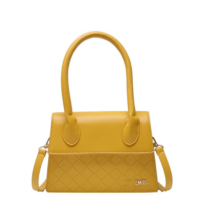 

New Small Woven Pattern Crossbody Bag Women's Handbag Simple Textured Shoulder Messenger Bags, As pic