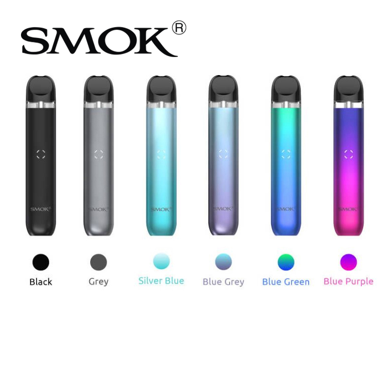 

SMOK IGEE A1 Pod Kit 14W Vape Device Built-in 650mah Battery with 2ml 0.9ohm Meshed Cartridge Leak-resistant Technology 100% Original, Blue green