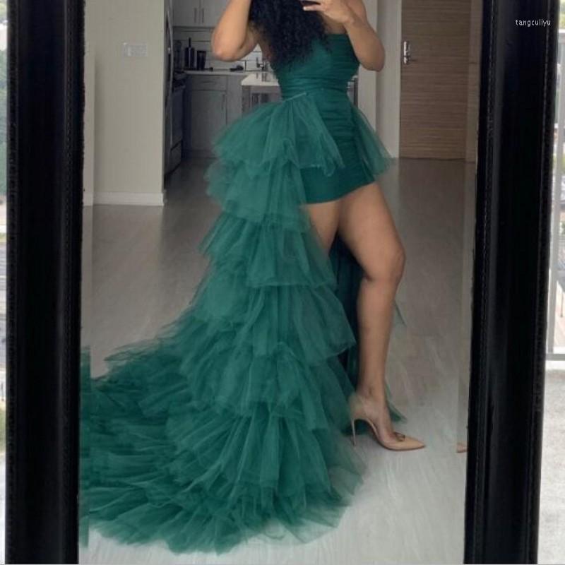 

Skirts Green Tulle Maxi Skirt Jupe Femme 2022 Women Tiered Custom Made Long, Blue