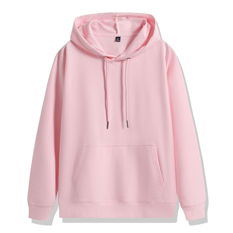 

Men's Hoodies Sweatshirts Hoodie Women High Quality Cotton Hoodies Sweatshirts Thick Flannel Fleece Winter Autumn Oversized Warm Hooded Sweatshirt Woman 220826, Pink