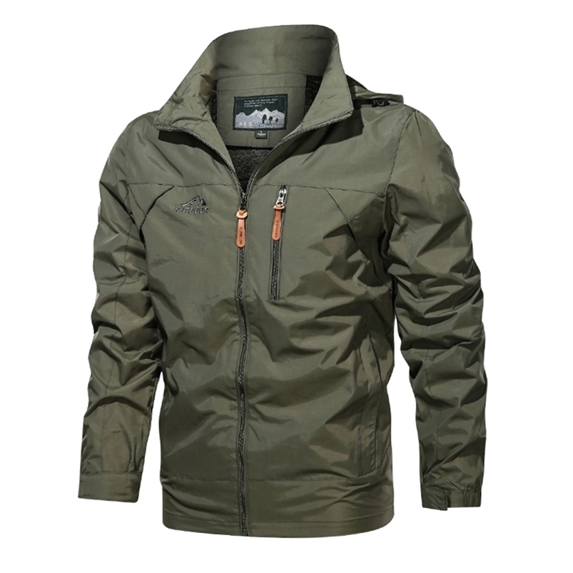 

Men' Jackets Spring Autumn Casual Waterproof Military Shark Skin Soft Shell Outdoor Fashion Windbreaker Coat 220826, Blue