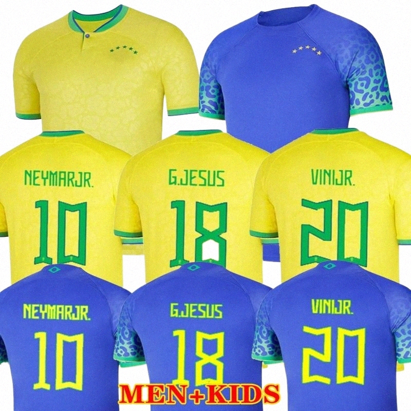 

2022 soccer jersey Camiseta de futbol world cup 2023 PAQUETA NERES COUTINHO bRAZILS football shirt FIRMINO JESUS MARCELO PELE brasil 22 23 maillot de W2ub#, 22 23 away kids kit
