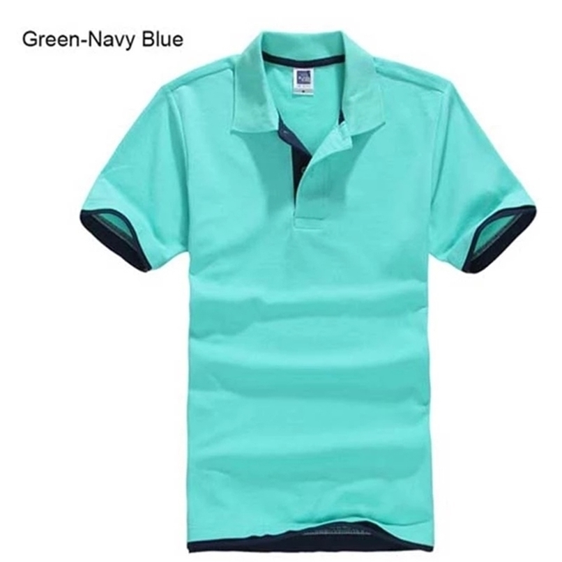 

Men's Polos Plus Size -3XL Brand Men's Polo Shirt High Quality Men Cotton Short Sleeve Shirt Brands Jerseys Summer Mens Polo Shirts 220826, Grey navy blue