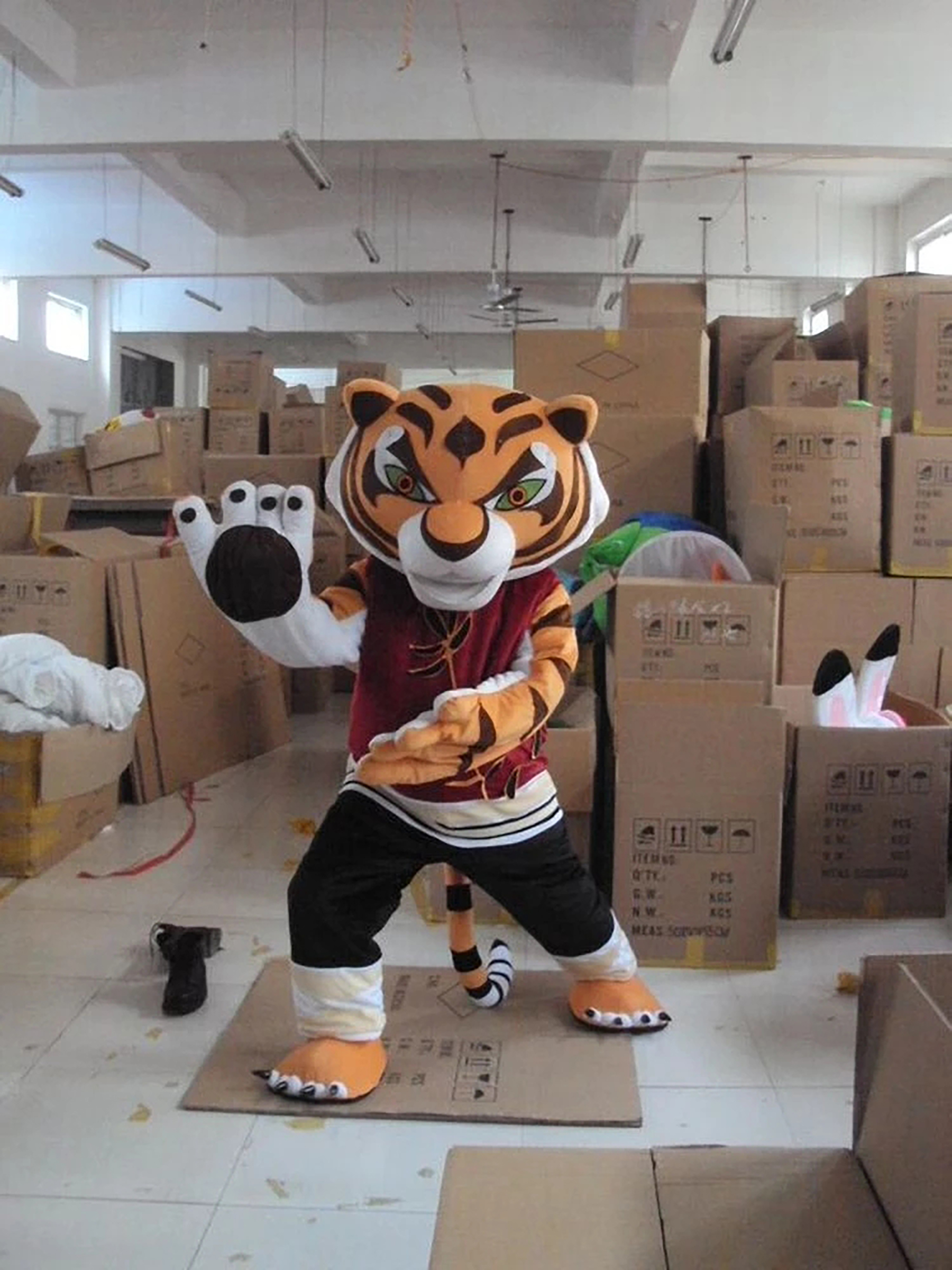 

Tiger Cartoon character costume Mascot Costume Advertising, As pic
