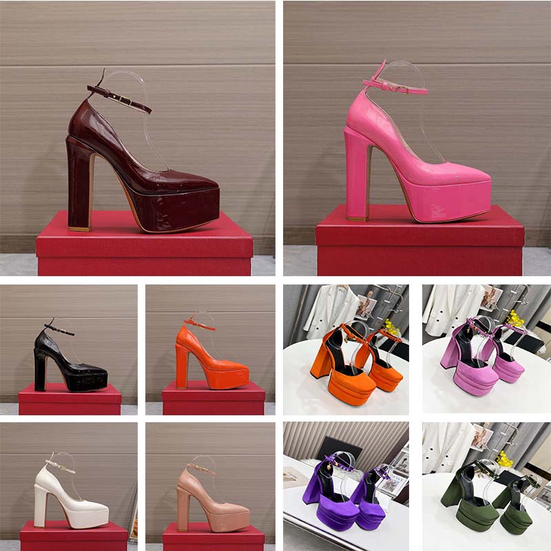 

High Quality Latest Dress Shoes Ladies Luxury Designer Fashion Classic Women Thick Sole Mid Heel Sexy Leather Flat Heel Sandals With Box 35-42, #40
