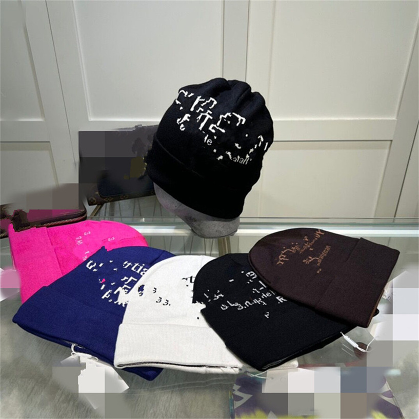 

New Man Womens Beanies Wool Knitted Short Hat Outwears Warm Style Hats Beanie Cap Casual Spring Winter Fit Skull Caps