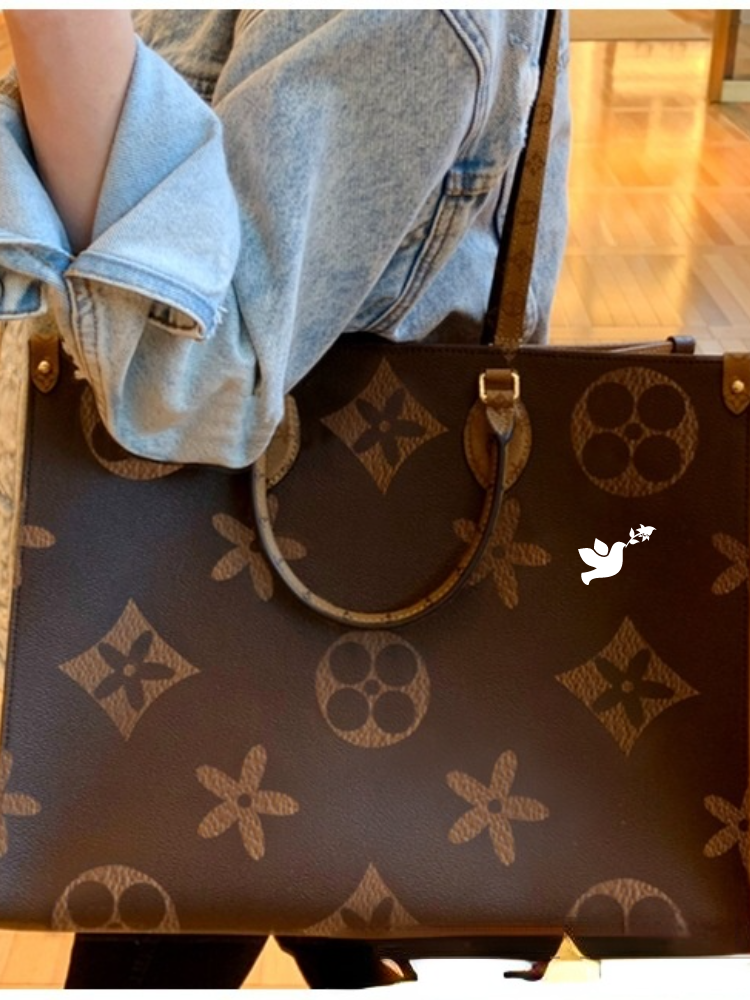 

Luxury Brand Single Shoulder Handbag Tote Full Cow Leather Women's Shopping Bag