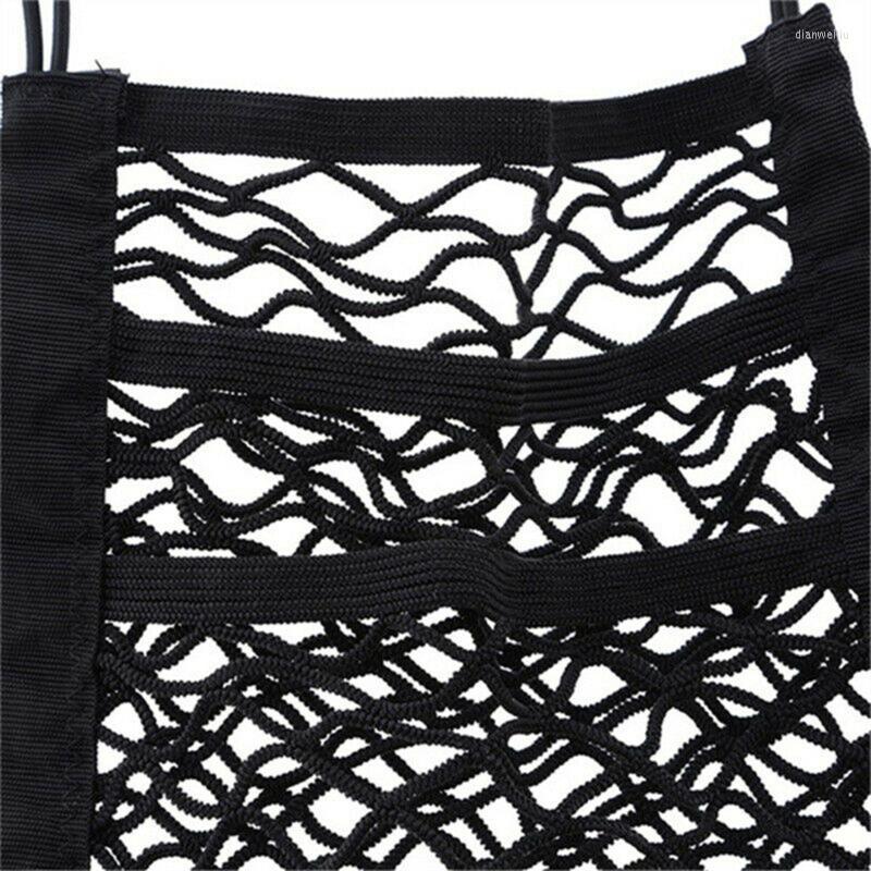 

Car Organizer Storage Net Oxford Cloth Mesh With 4 Plastic Hooks 30 X 25cm