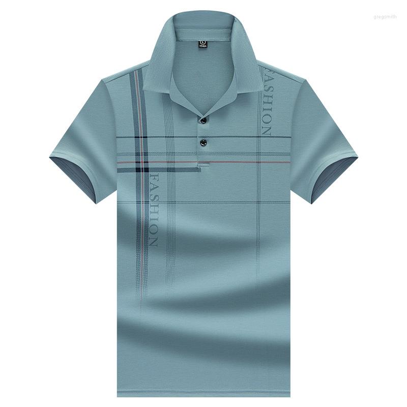 

Men's Polos Summer Business Casual Color Contrast Men's Shirt Breathable And Comfortable 608Men's, 806 sky blue