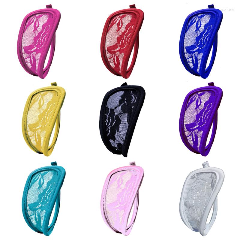 

Women's Panties Ladies Sexy Erotic Lace Transparent C-shaped Men Women C-Pants Invisible T-pants UnderwearWomen's, Black