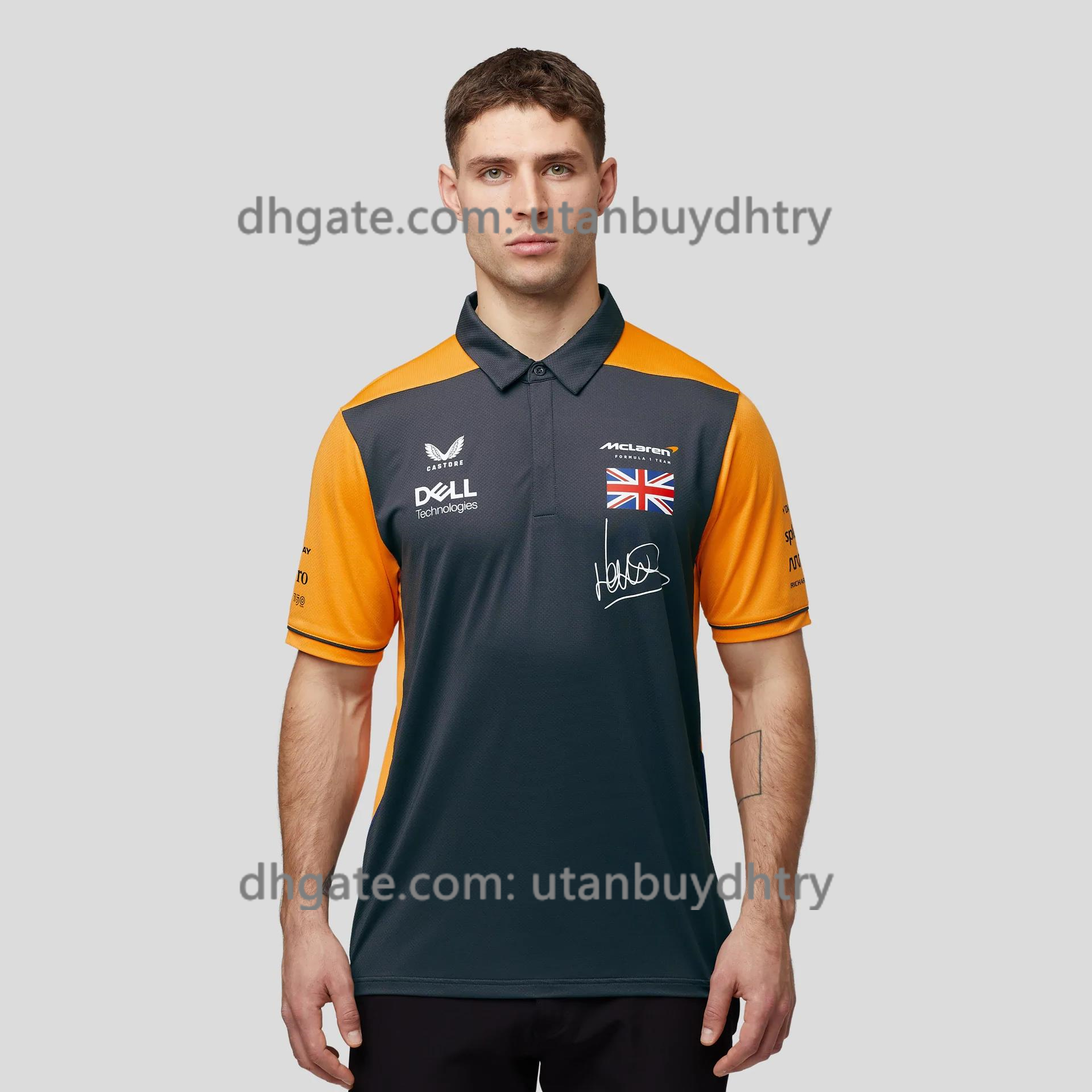 

F1 T shirt 2022 New Fashion F1 Racing Suit Polo T-Shirt Shirt McLaren Formula 1 Sports Biker Uniform Ricardo Norris, Black