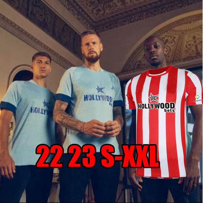 

22 23 Forss Brentfords Soccer JerseyS 2022 2023 Canos Jensen Thompson Pinnock Toney Henry men football shirt Jansson Mbeumo Ajer Jorgensen fosu Baptiste Janelt, Home 1