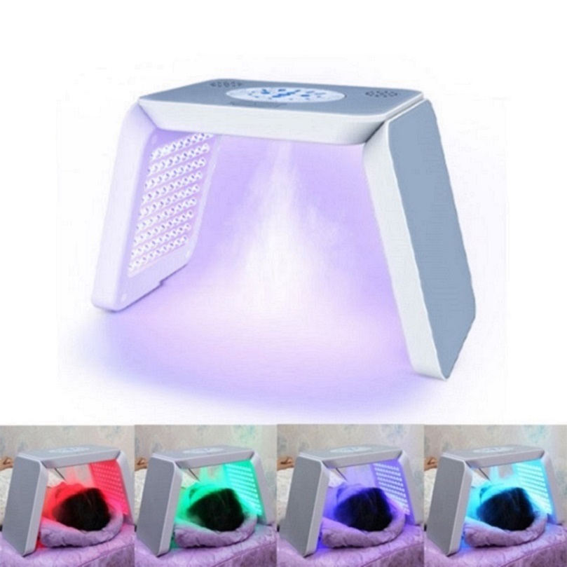 

7 Colors PDT LED Steamer Facial Light Therapy Machine for acne removal skin rejuvenation Spray Led Light Photon Therapy Device