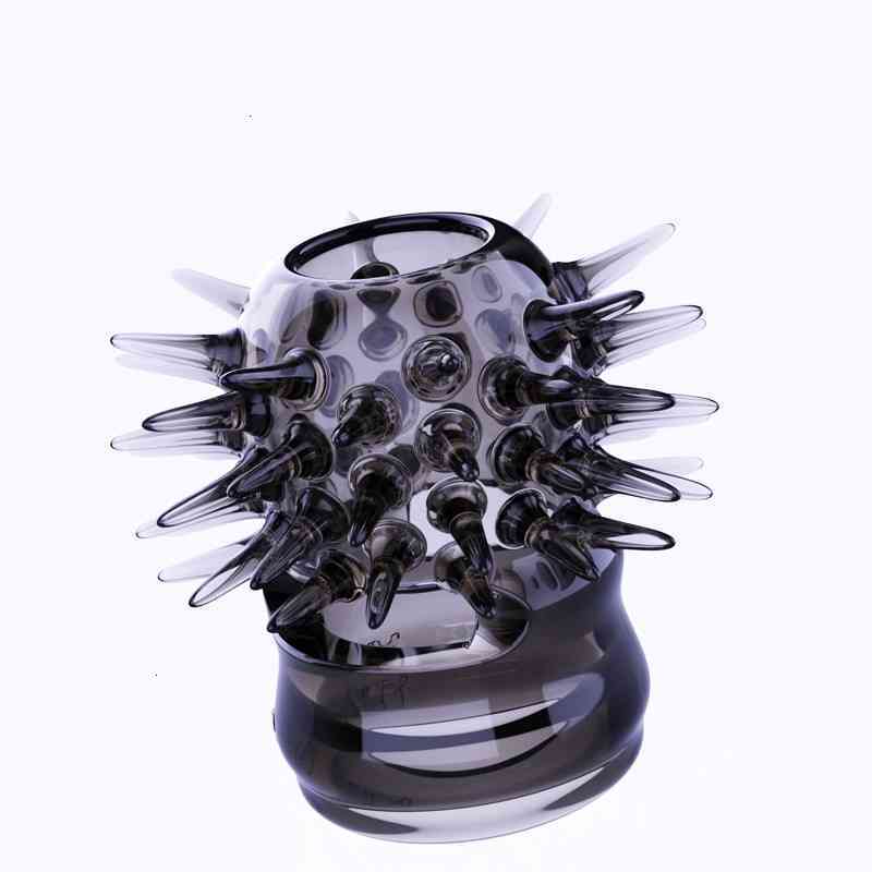 Sex toys Vibrator Massager Adult Toys Hedgehog Ring Wolf Tooth Cover Pear Flower Needle Multi Thorn Anti Falling Foreskin Obstruction Male Semen-image-794861053