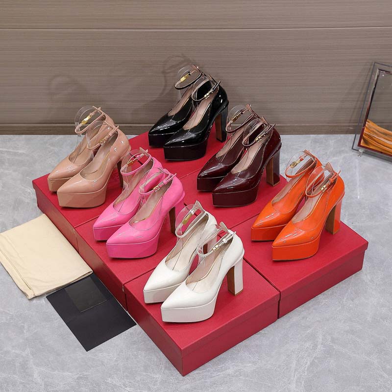 

Ladies Dress Shoes luxury designer top quality upgrade 5.5CM waterproof platform luxury temperament can match any scene With box 35-42, #25