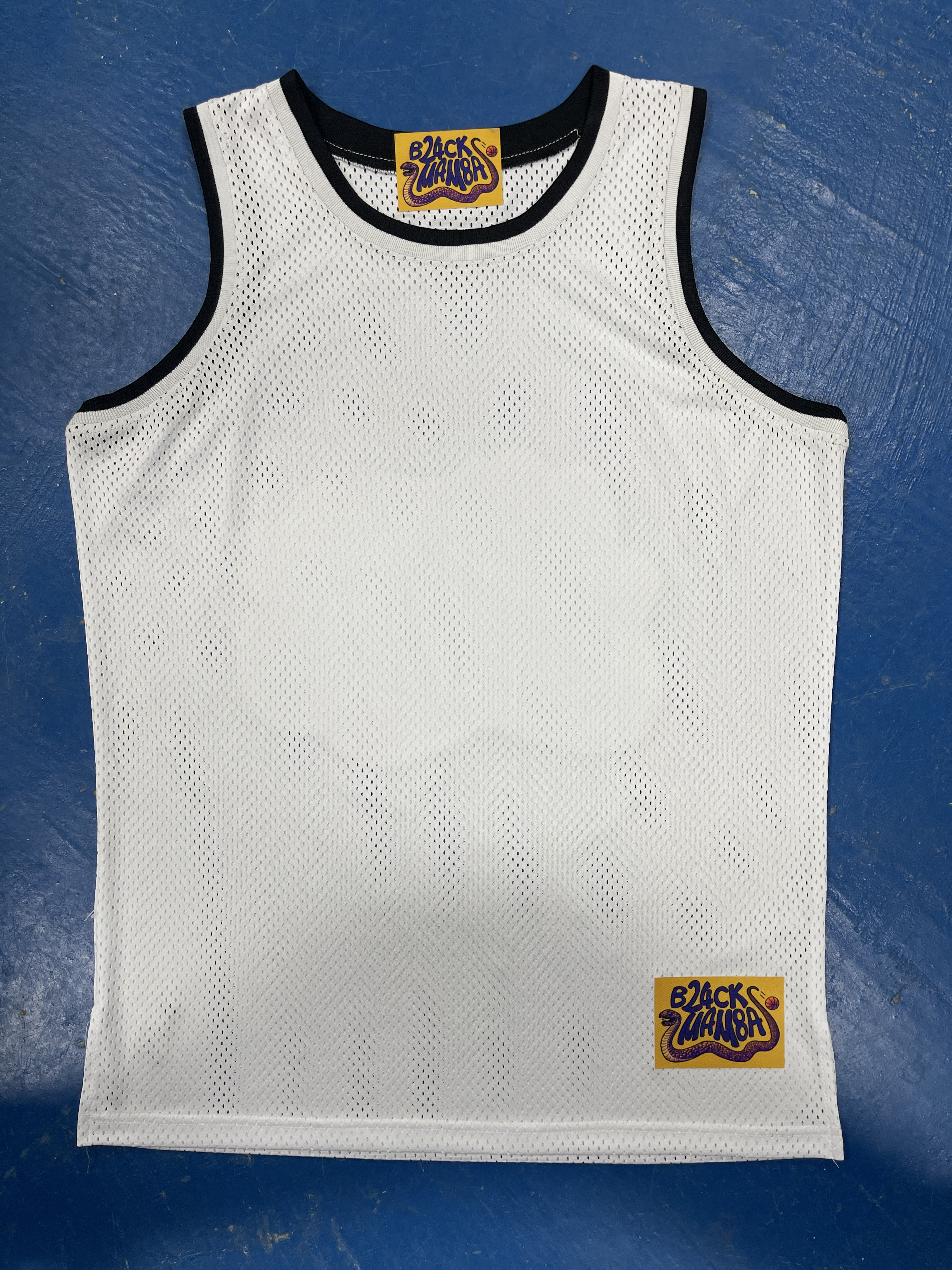 

B24CK MAM8A BLANK Basketball Jersey White Jerseys Stitched