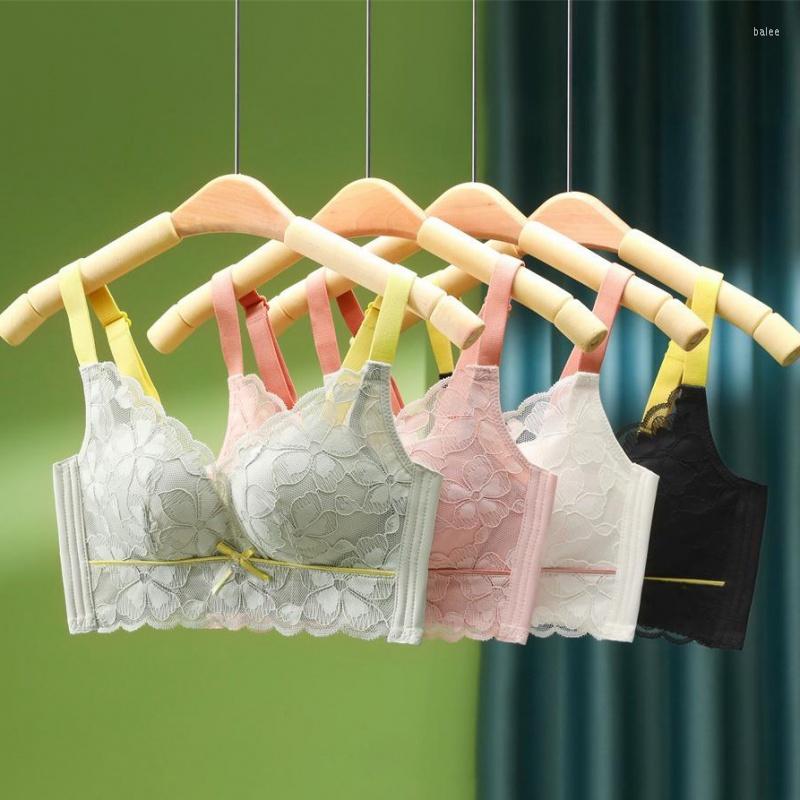 

Bras Lace Bra Sexy Bralette For Women Push Up Underwear Wireless Comfortable Lingerie A B Cup Female BrassiereBras, Black
