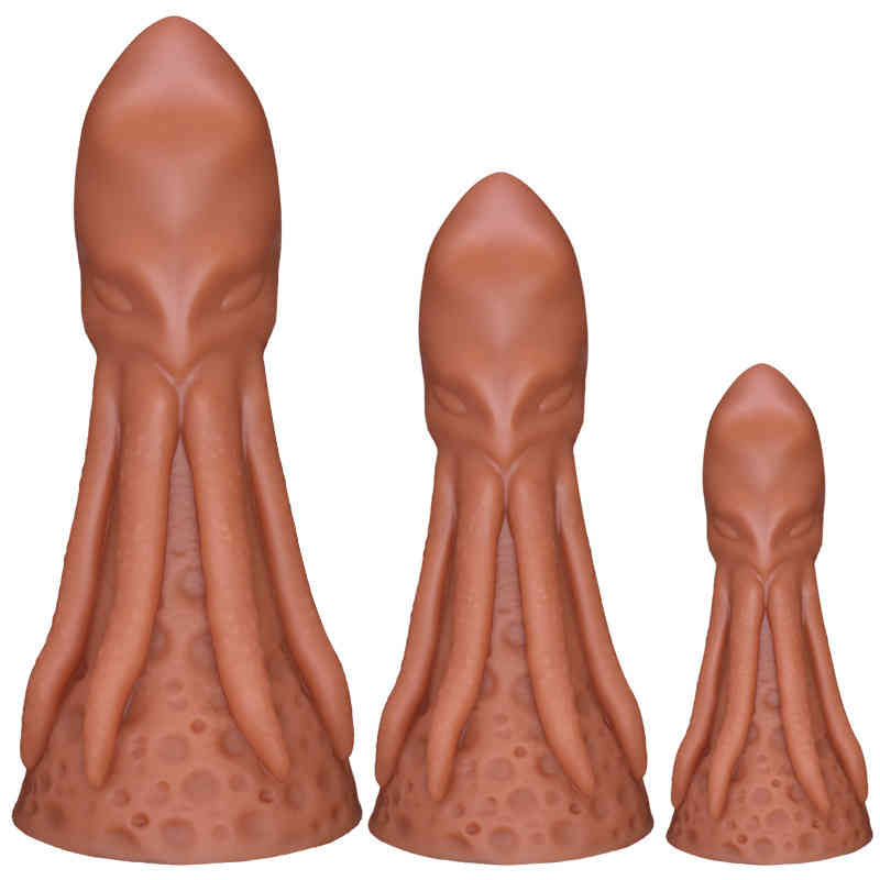Massager Vibrator Penis Cock Huge Silicone Dildos for Women Masturbation Octopus Tentacles-image-794909888