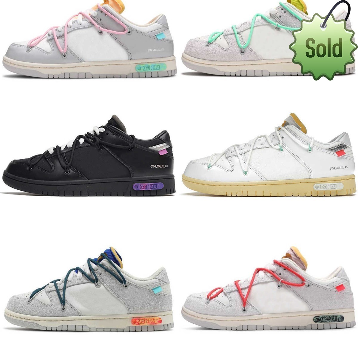 

Summer Sandals Designers Dunksb Casual Shoes SBdunk Dear Summer Lot 1 09 Of 50 Collection Red Pine Orange Green SB Dunks Low White OW The 17 TS Trainer, Lot 02 of 50