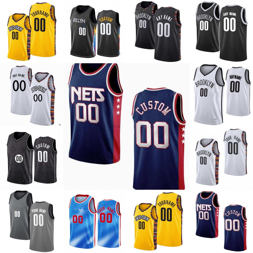 

75th Basketball Jerseys Custom Brooklyn''Nets''21 LaMarcus Aldridge 31 Paul Millsap Blake 2 Griffin 16 James''Johnson Basketball Jerseys, Color