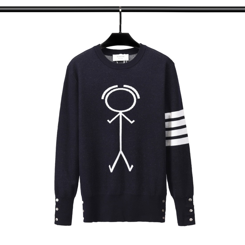 

Men's Sweaters Men Pullover Wool Sweater ONeck Casual Knitted Small Cartoon Men Top Long Sleeve Sweatshirt Korean Design High Quality 220826, Gray