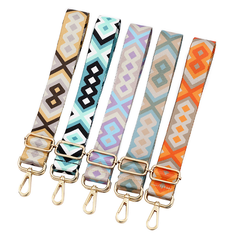 

O Bag Handle Bag Strap For Women Removable DIY Shoulder Rainbow Accessories Cross Body Messenger Nylon Bag Straps
