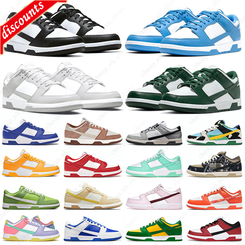 

women Sandals men designer casual shoes dunked panda White Black UNC Grey Fog Sail Syracuse Kentucky Court Purple mens trainers sneakers Jogging, 25