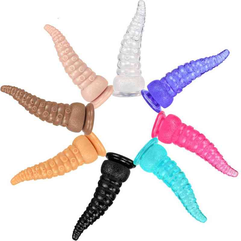 Massager Vibrator Penis Cock Dildo Octopus Tentacles Big Butt with Suction Cup Prostate Va-image-794864801