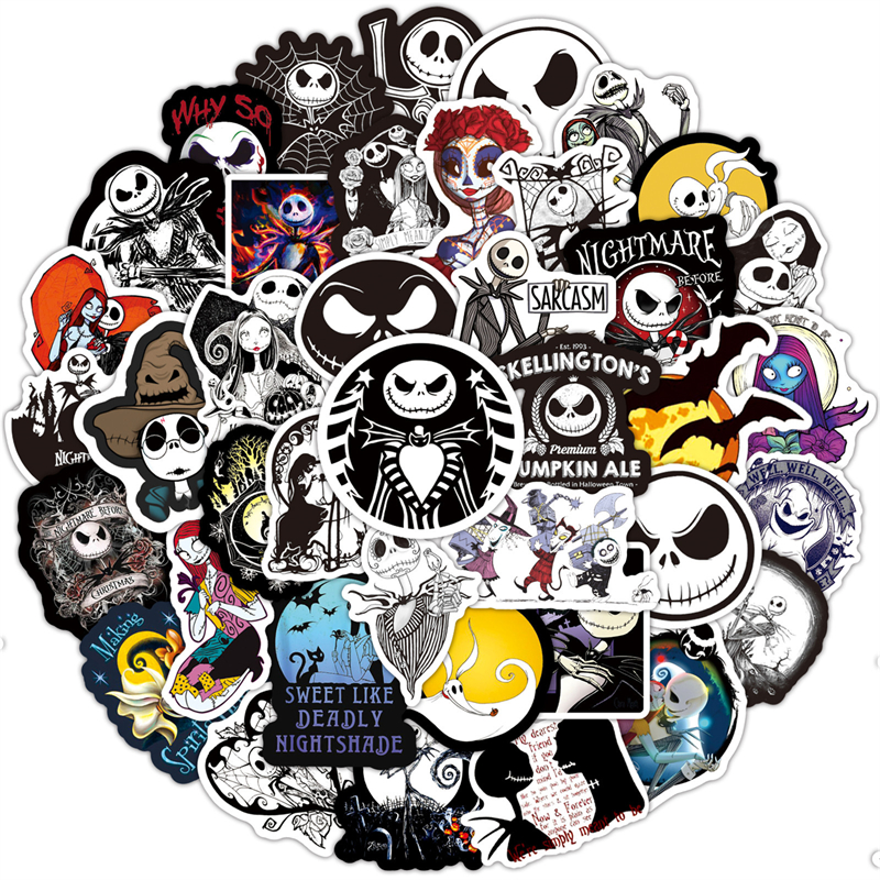 

100pcs Horror sticker Pack for Laptop Skateboard Motorcycle Decals, Multi colors