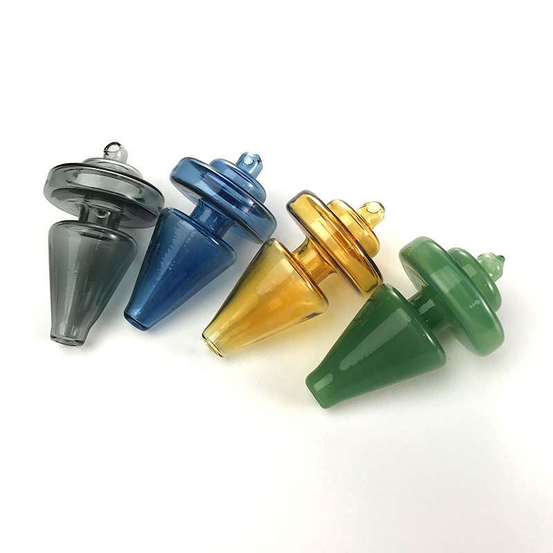 

UFO Carb Caps Smoking Accessories Heady Glass Tobacco Tools 35mmOD Nail For Quartz Banger Oil Glass Burner Pipes Dab Rigs Random Colors