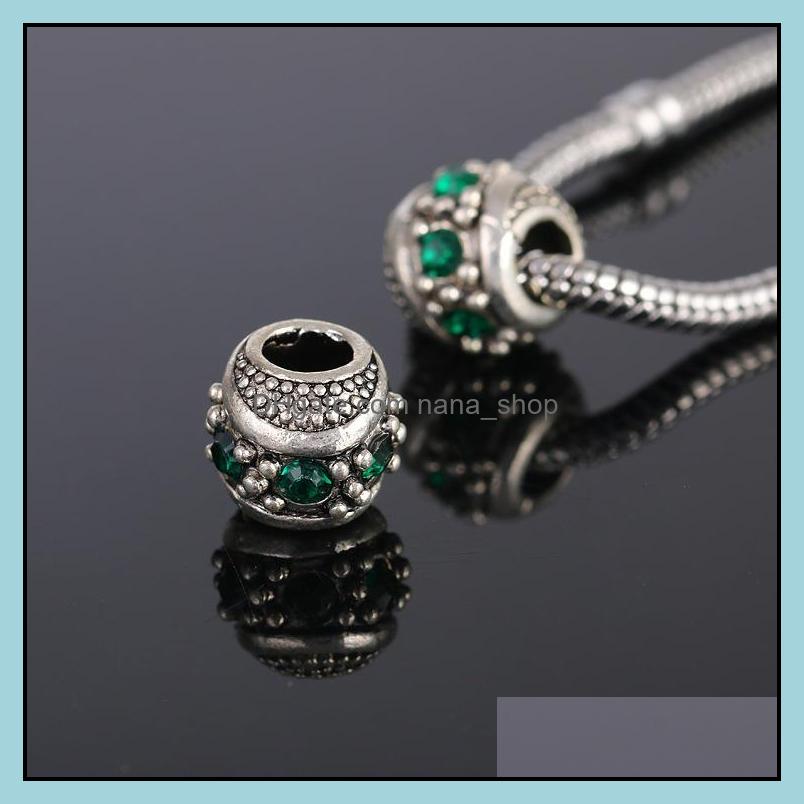 

Metals Pretty Bead Sier Plated Clear Crystal Bracelet Necklace Pendant Accessories Beads Drop Delivery 2021 Jewelry Nanashop Dhjnt