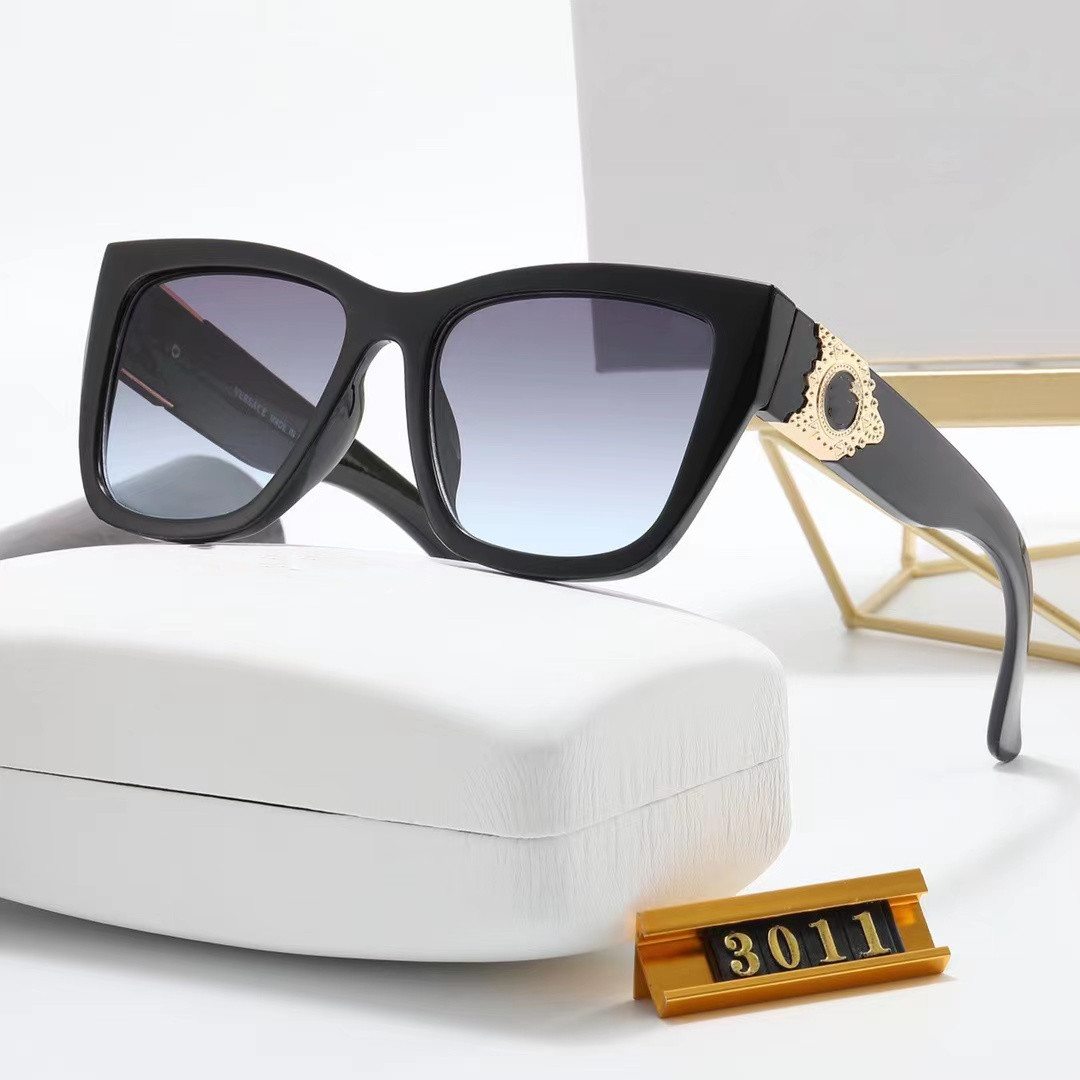 

sunglasses designer women avant-garde compound metal 3011 square sun glasses European and American personality and mans street Beach fashion sunglass With box