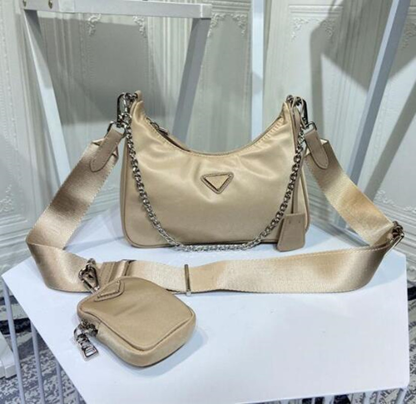 

2005 Edition Evening Bags Wholesale canvas hobo for women shoulder women Chest pack lady Tote chains handbags purse messenger handbags bucket shaped, Whit box